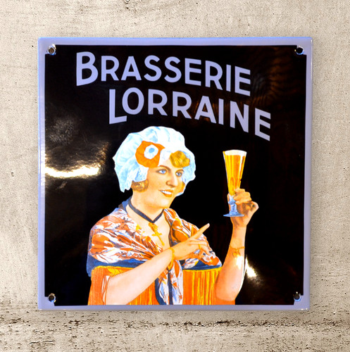 Plaque émaillée brasserie - plaque, de