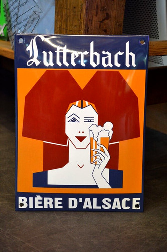 Plaque émaillée lutterbach - émaillée,